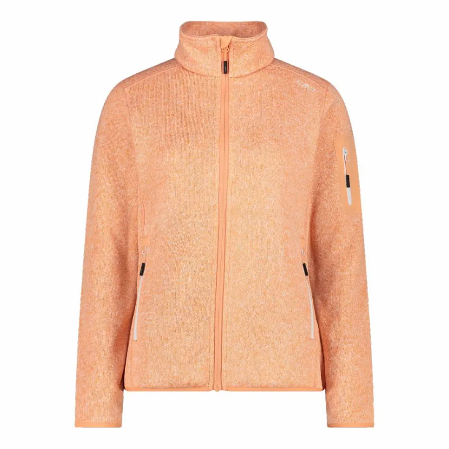 Donna CMP Pile^Giacca in pile da donna in Knit-Tech mèlange
