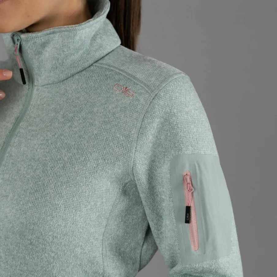 Donna CMP Pile^Giacca in pile da donna in Knit-Tech mèlange