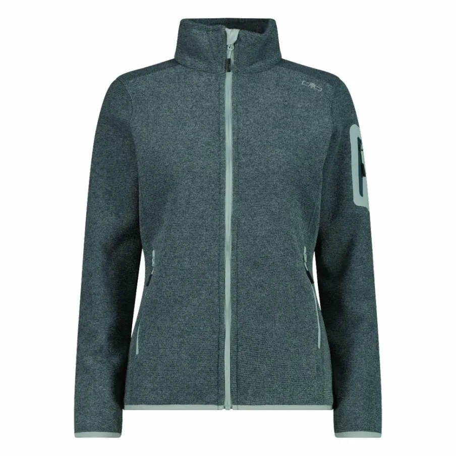 Donna CMP Pile^Giacca in pile da donna in Knit-Tech mèlange