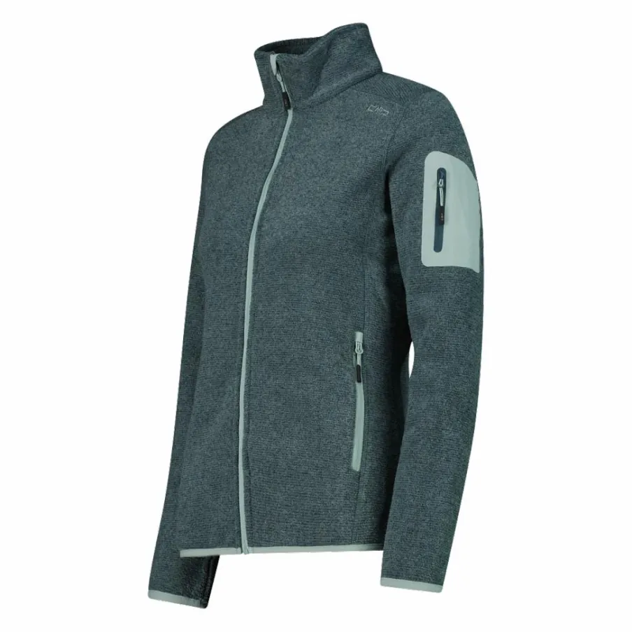 Donna CMP Pile^Giacca in pile da donna in Knit-Tech mèlange