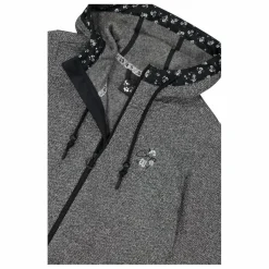 Donna CMP Pile^Giacca in pile da donna in knit tech con cappuccio con dettagli floreali