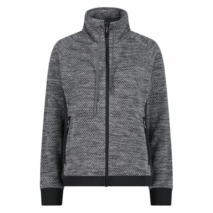 Donna CMP Pile^Giacca in pile da donna in knit tech
