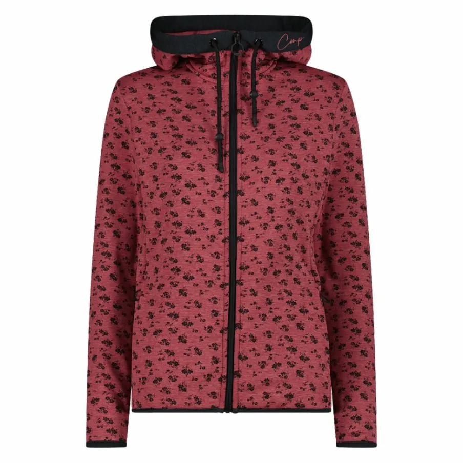 Donna CMP Pile^Giacca in pile da donna stampata con cappuccio