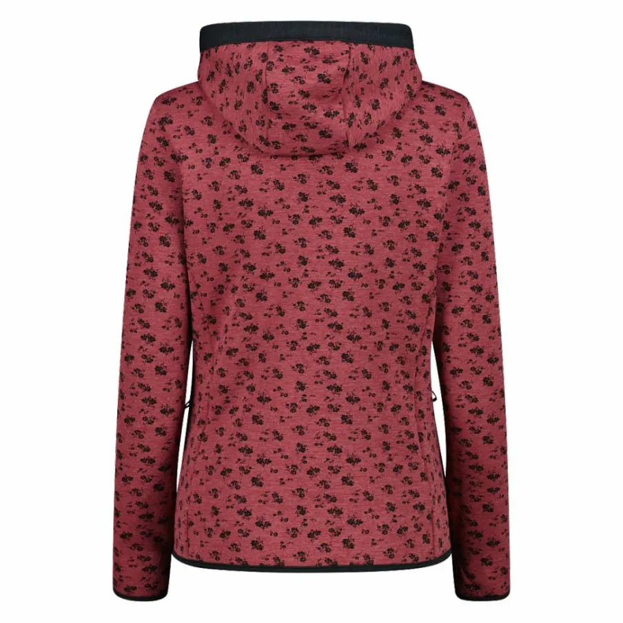 Donna CMP Pile^Giacca in pile da donna stampata con cappuccio