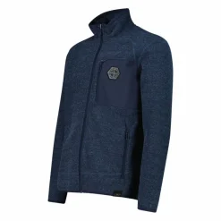 Uomo CMP Pile^Giacca in pile da uomo in knit tech melange