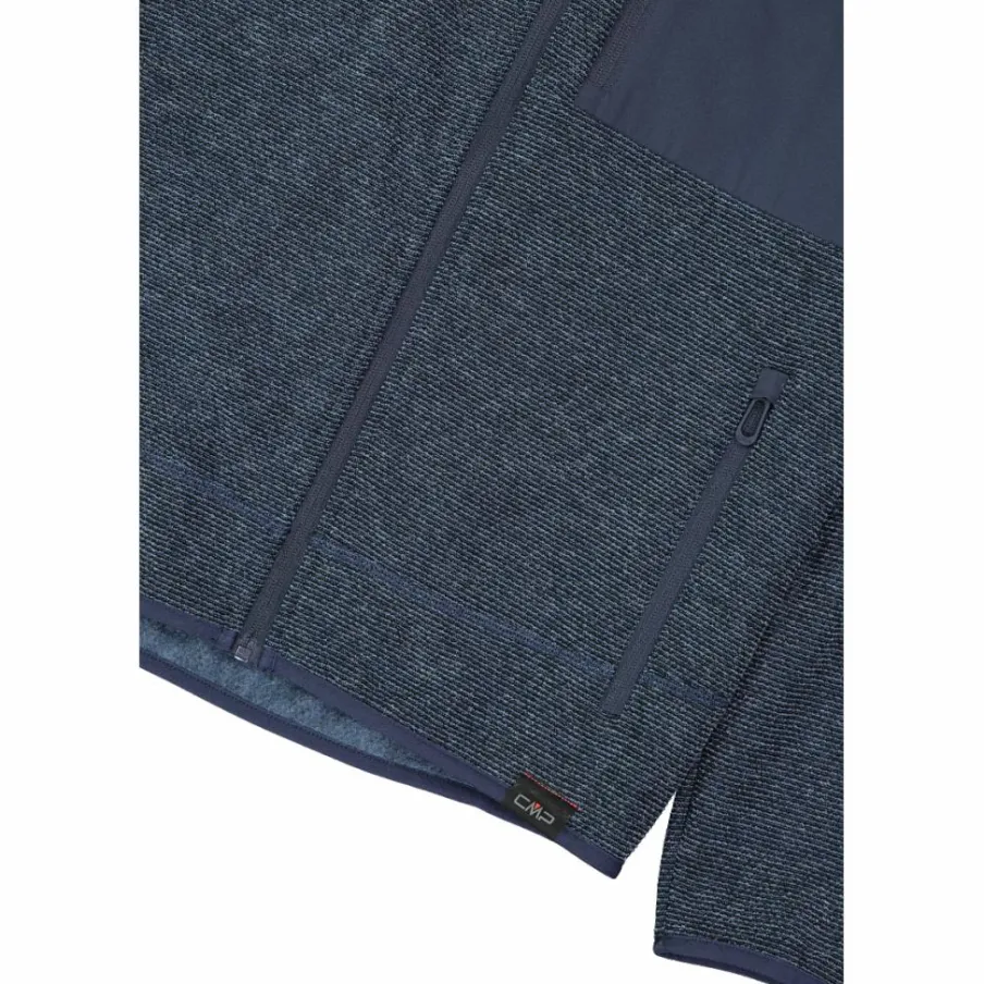 Uomo CMP Pile^Giacca in pile da uomo in knit tech melange