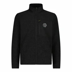 Uomo CMP Pile^Giacca in pile da uomo in knit tech melange