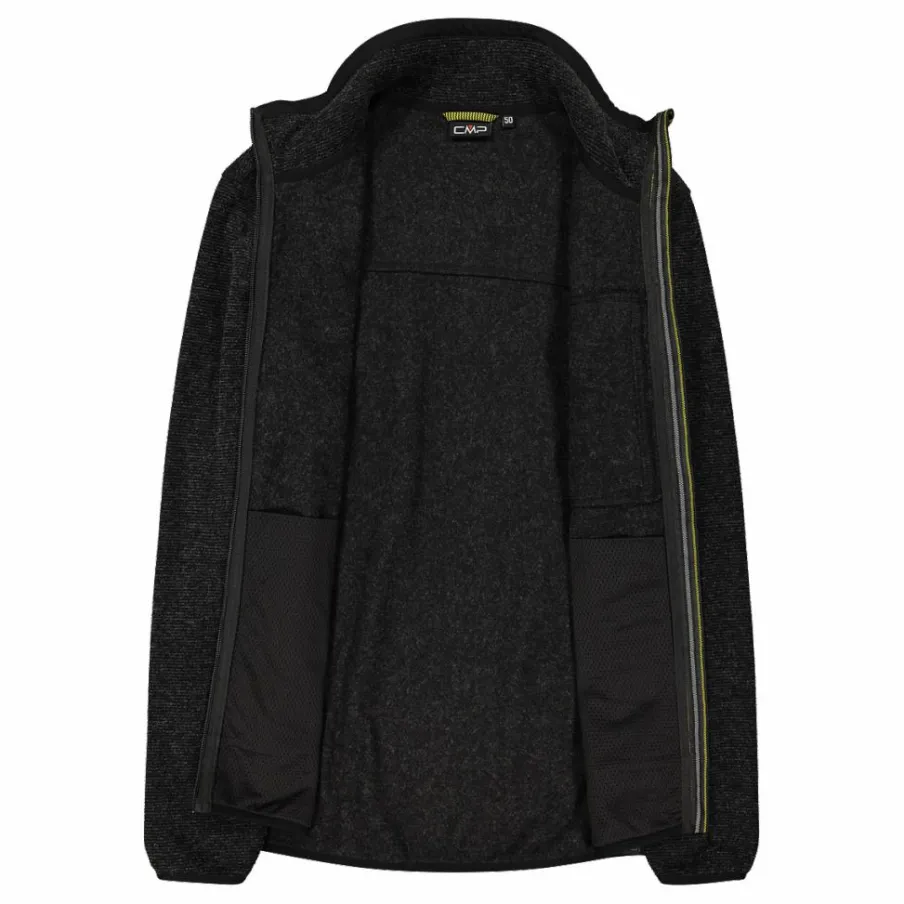 Uomo CMP Pile^Giacca in pile da uomo in knit tech melange