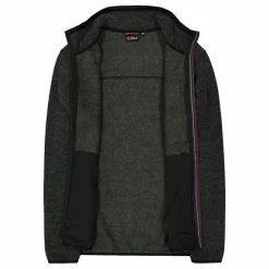 Uomo CMP Pile^Giacca in pile da uomo in knit tech melange