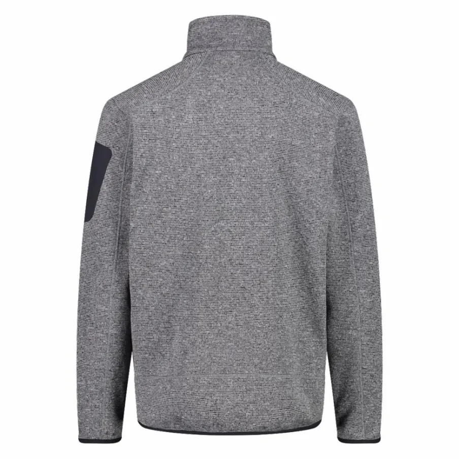 Uomo CMP Pile^Giacca in Pile da uomo in knit-tech mélange