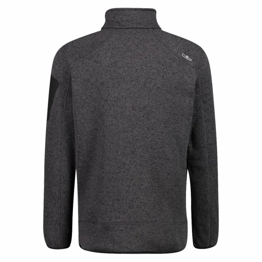 Uomo CMP Pile^Giacca in Pile da uomo in knit-tech mélange