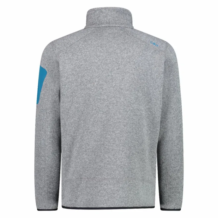 Uomo CMP Pile^Giacca in Pile da uomo in knit-tech mélange