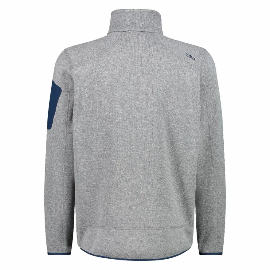 Uomo CMP Pile^Giacca in Pile da uomo in knit-tech mélange