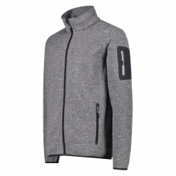 Uomo CMP Pile^Giacca in Pile da uomo in knit-tech mélange