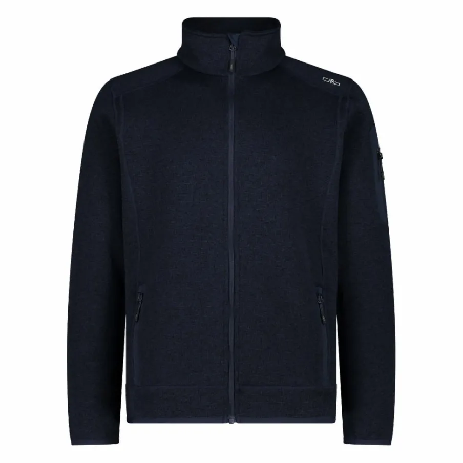 Uomo CMP Pile^Giacca in Pile da uomo in knit-tech mélange