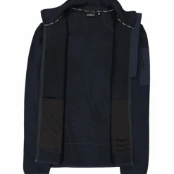 Uomo CMP Pile^Giacca in Pile da uomo in knit-tech mélange