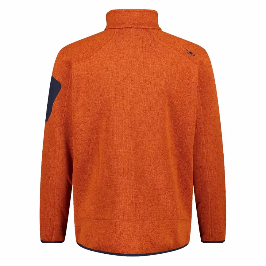 Uomo CMP Pile^Giacca in Pile da uomo in knit-tech mélange