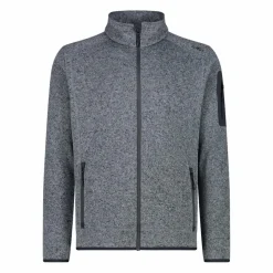 Uomo CMP Pile^Giacca in Pile da uomo in knit-tech mélange