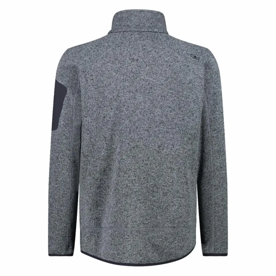 Uomo CMP Pile^Giacca in Pile da uomo in knit-tech mélange