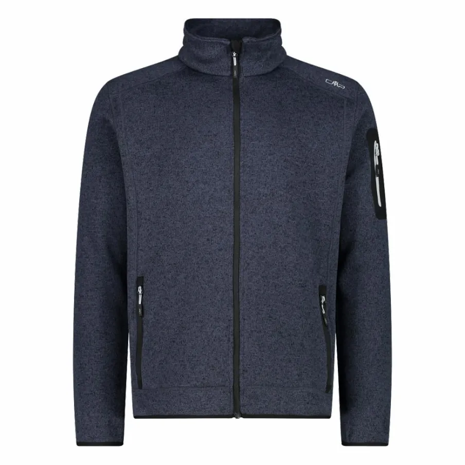 Uomo CMP Pile^Giacca in Pile da uomo in knit-tech mélange