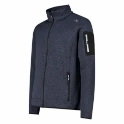 Uomo CMP Pile^Giacca in Pile da uomo in knit-tech mélange