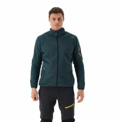 Uomo CMP Pile^Giacca in Pile da uomo in knit-tech mélange