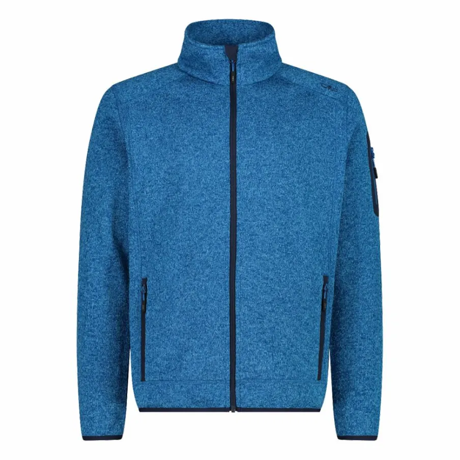 Uomo CMP Pile^Giacca in Pile da uomo in knit-tech mélange