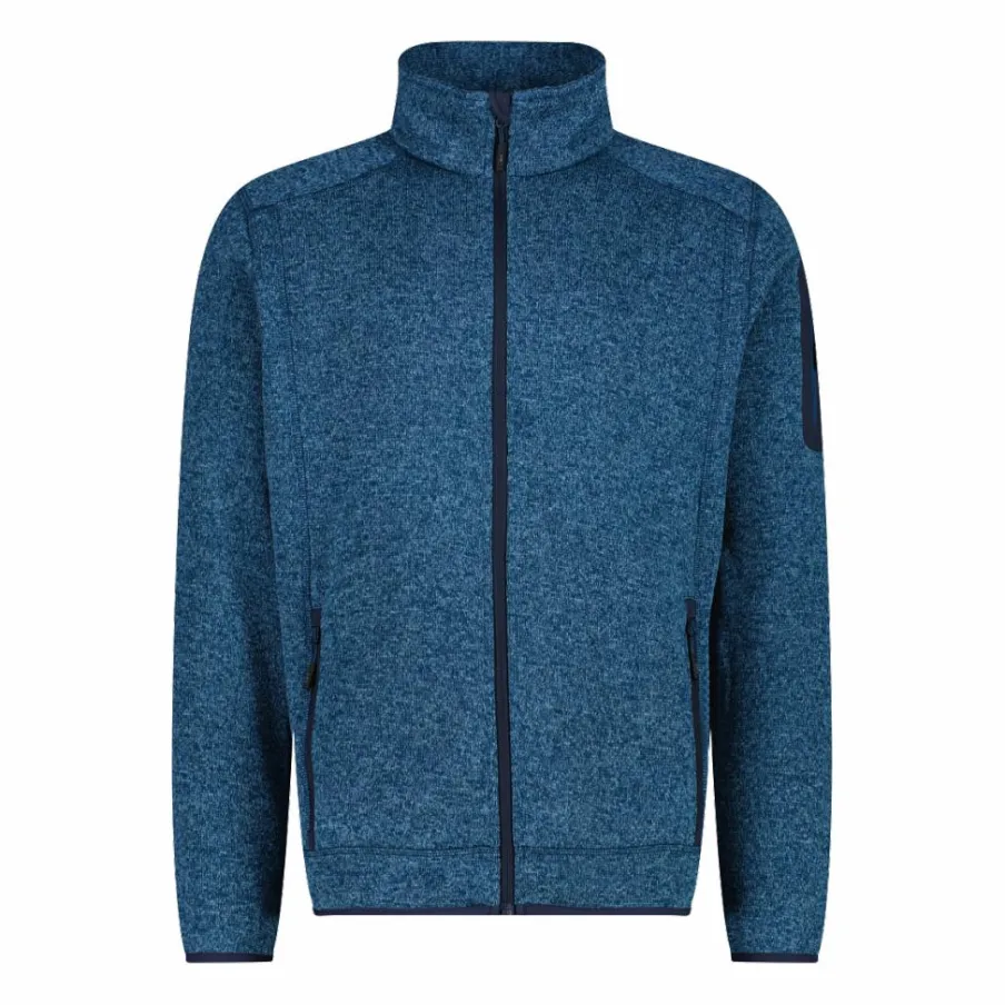 Uomo CMP Pile^Giacca in Pile da uomo in knit-tech mélange