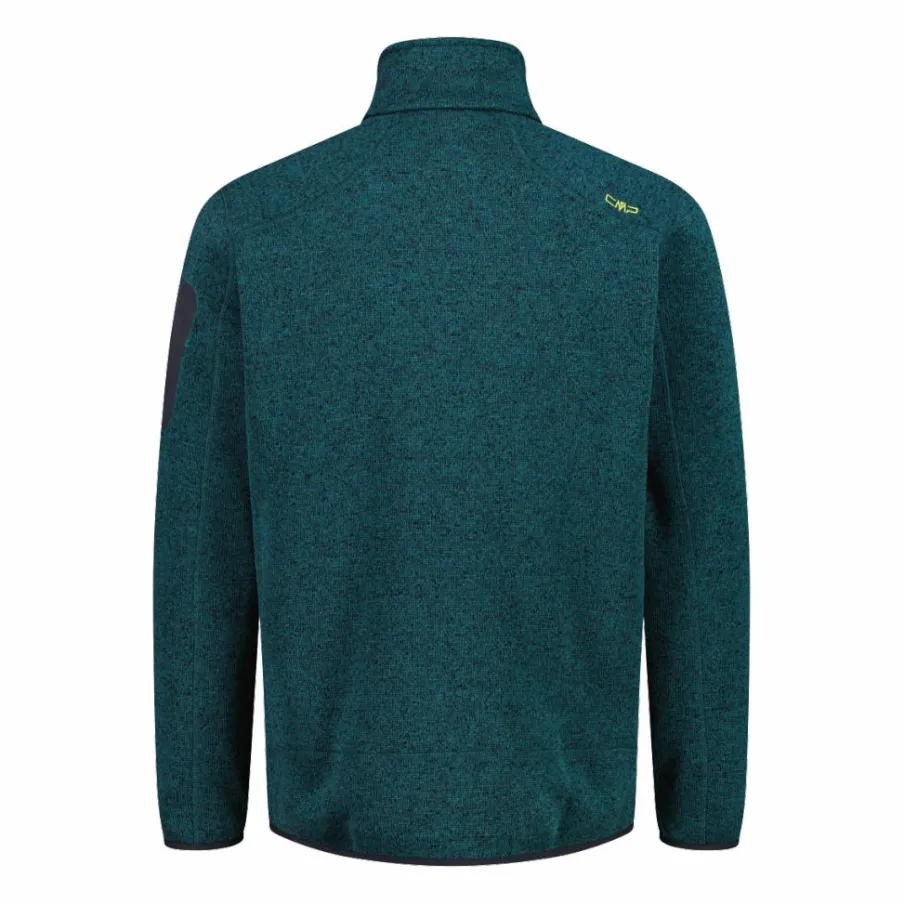 Uomo CMP Pile^Giacca in Pile da uomo in knit-tech mélange