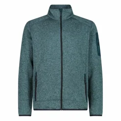 Uomo CMP Pile^Giacca in Pile da uomo in knit-tech mélange