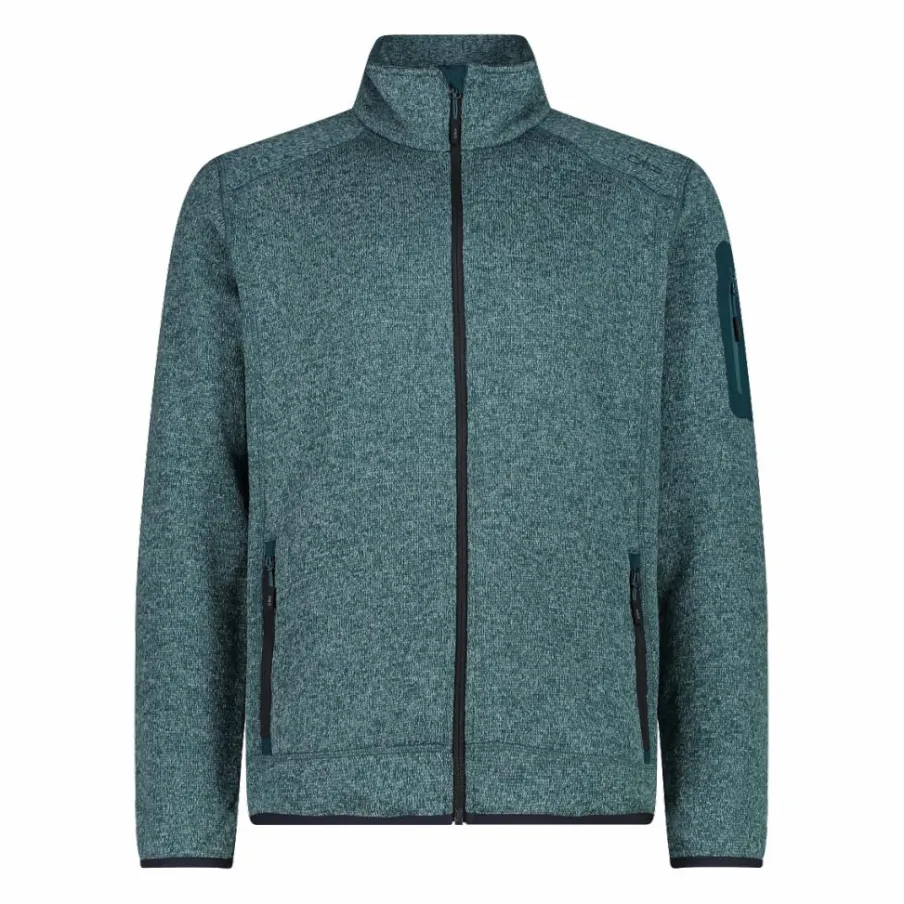 Uomo CMP Pile^Giacca in Pile da uomo in knit-tech mélange