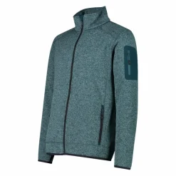 Uomo CMP Pile^Giacca in Pile da uomo in knit-tech mélange