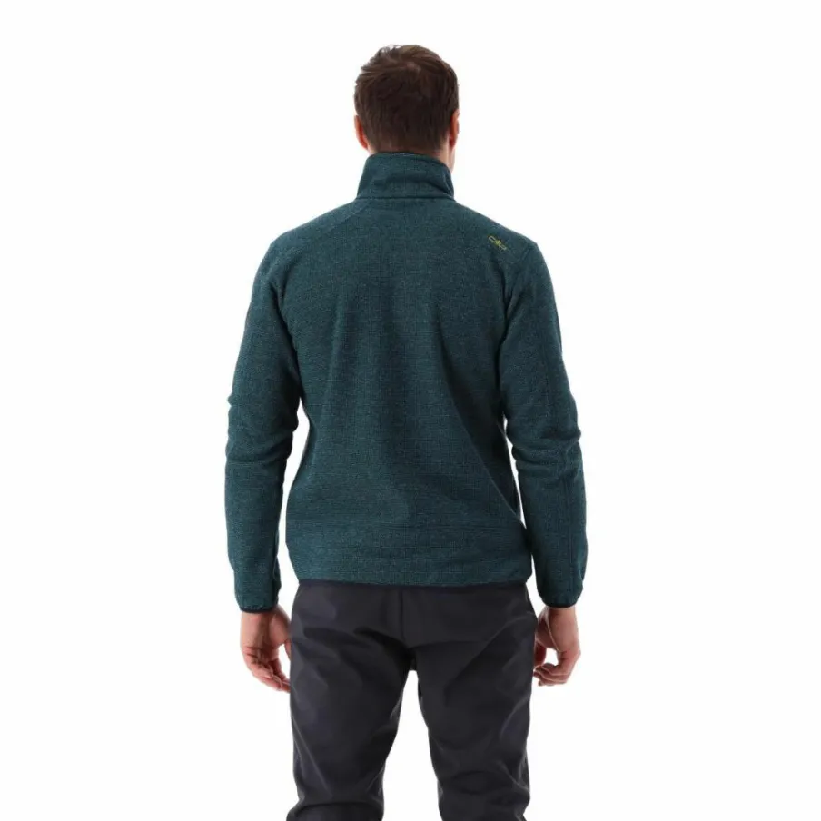 Uomo CMP Pile^Giacca in Pile da uomo in knit-tech mélange