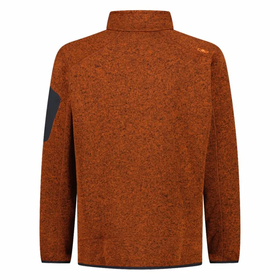 Uomo CMP Pile^Giacca in Pile da uomo in knit-tech mélange