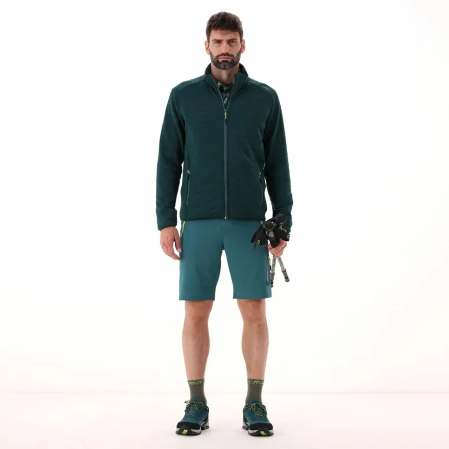 Uomo CMP Pile^Giacca in pile da uomo Stretch Performance melange