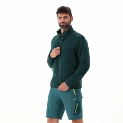 Uomo CMP Pile^Giacca in pile da uomo Stretch Performance melange