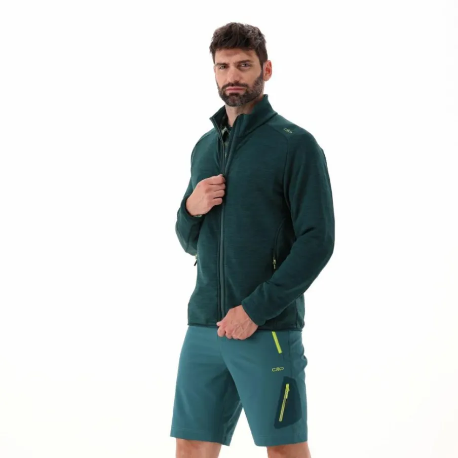 Uomo CMP Pile^Giacca in pile da uomo Stretch Performance melange