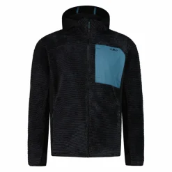 Uomo CMP Pile^Giacca in pile Highloft da uomo con cappuccio Unlimitech