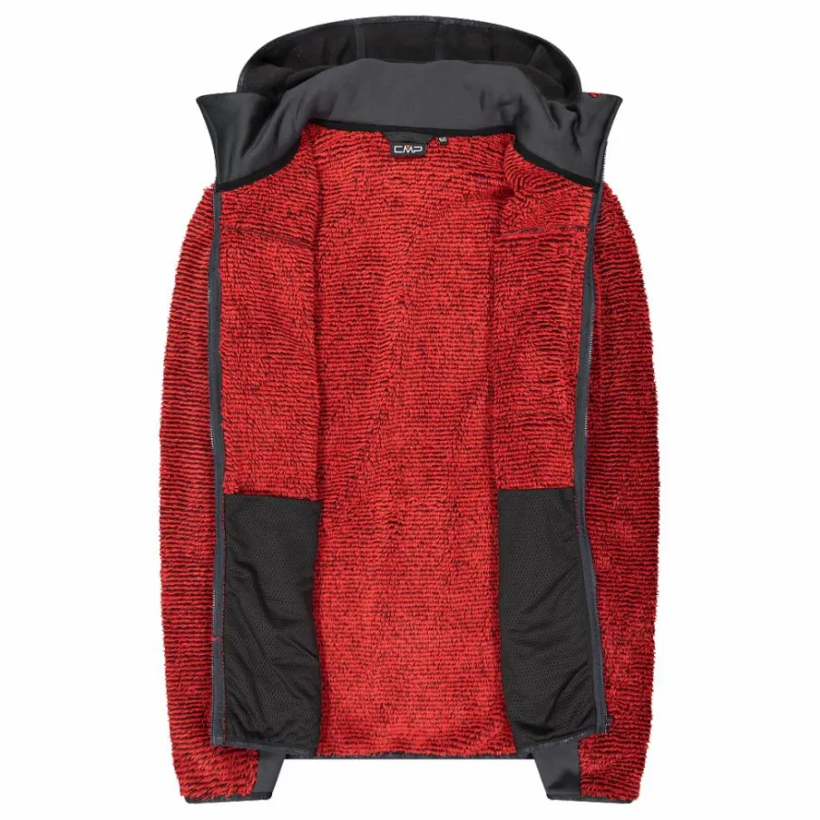 Uomo CMP Pile^Giacca in pile Highloft da uomo con cappuccio Unlimitech