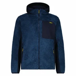 Uomo CMP Pile^Giacca in pile Highloft da uomo con cappuccio Unlimitech