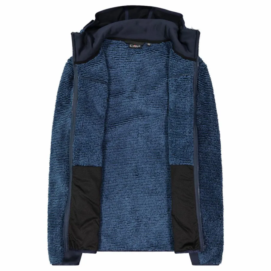 Uomo CMP Pile^Giacca in pile Highloft da uomo con cappuccio Unlimitech