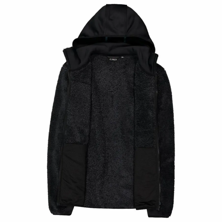 Uomo CMP Pile^Giacca in pile Highloft da uomo con cappuccio Unlimitech