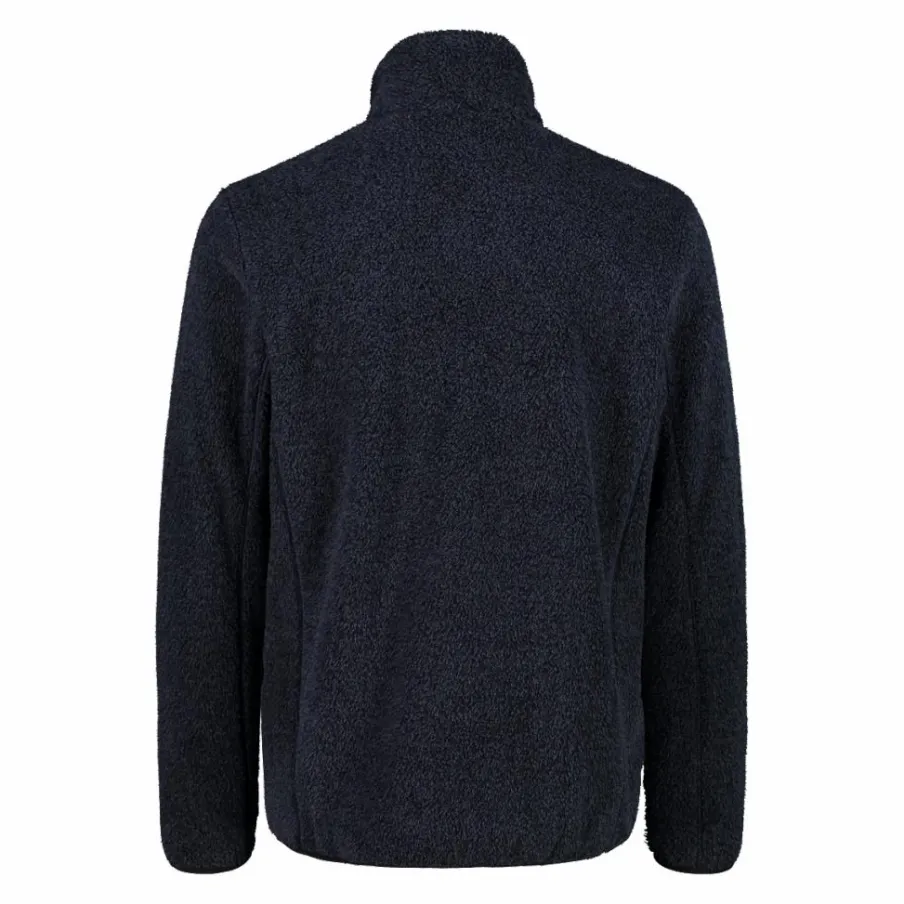 Uomo CMP Pile^Giacca in pile HighLoft da uomo con tasca termoapplicata melange