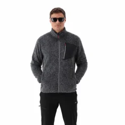 Uomo CMP Pile^Giacca in pile HighLoft da uomo con tasca termoapplicata melange