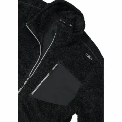 Uomo CMP Pile^Giacca in pile HighLoft da uomo con tasca termoapplicata melange