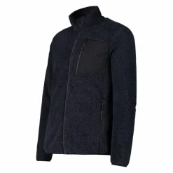 Uomo CMP Pile^Giacca in pile HighLoft da uomo con tasca termoapplicata melange