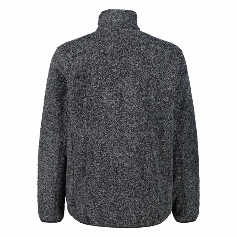 Uomo CMP Pile^Giacca in pile HighLoft da uomo con tasca termoapplicata melange