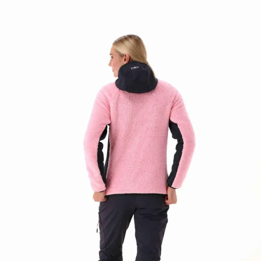 Donna CMP Pile^Giacca in pile Highloft da donna con cappuccio
