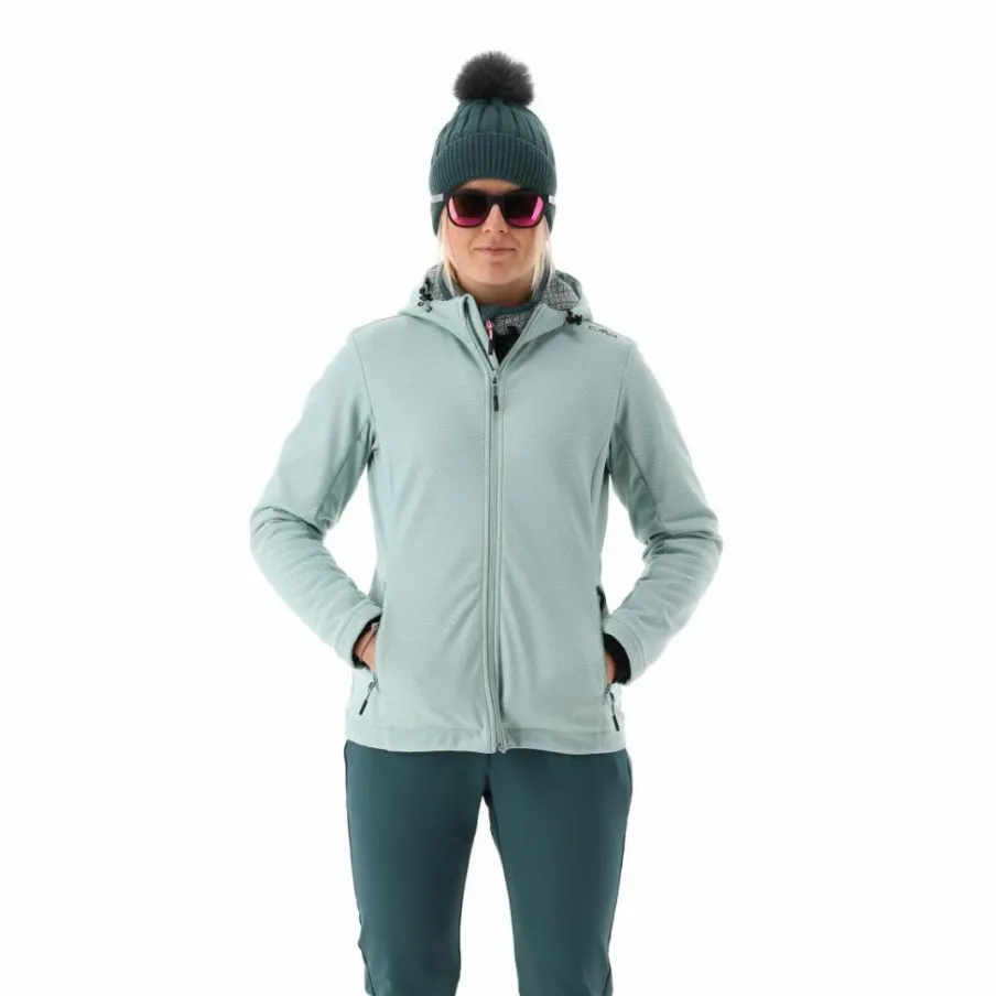 Donna CMP Giacche Trekking|Giacche Softshell^Giacca in softshell da donna con cappuccio a nido d'ape