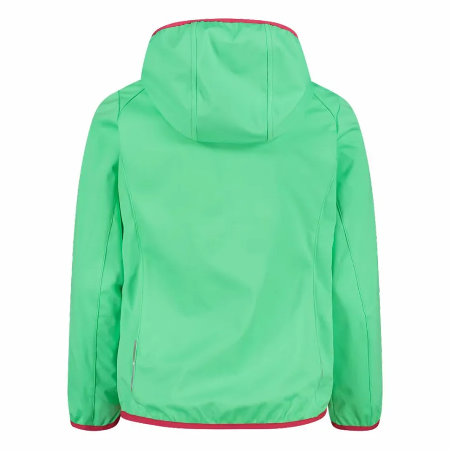 CMP Giacche E Piumini^Giacca in softshell leggero da bambina con cappuccio fisso